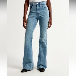 Abercrombie ultra high rise stretch flare jeans